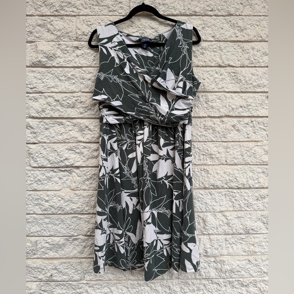 Lands' End Dresses & Skirts - ⭐️Lands’ end (L) tropical green wrap dress sleeveless
